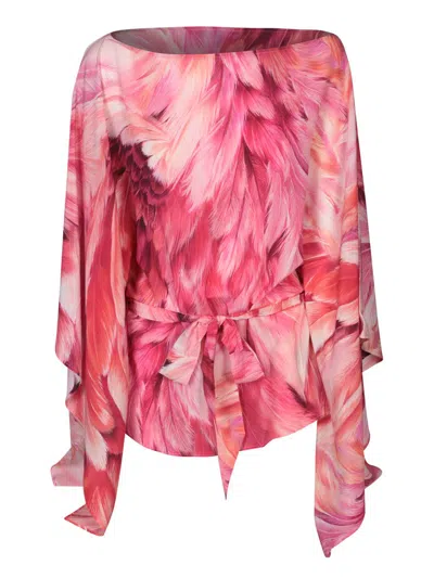 Roberto Cavalli Shirts Pink In Red