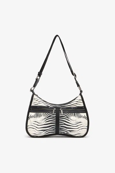Roberto Cavalli Torino Bag In Black/white