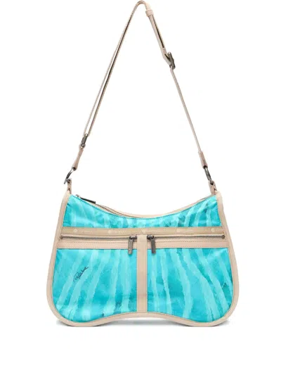Roberto Cavalli Torino Shoulder Bag In Blue