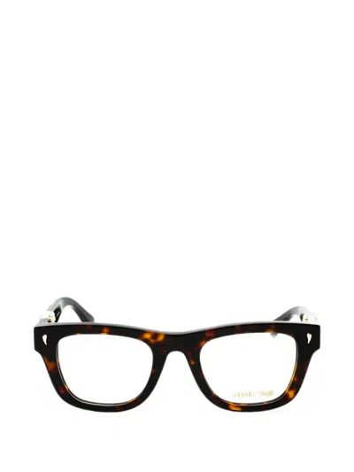 Roberto Cavalli Tortoiseshell-effect Rectangle-frame Glasses In Brown