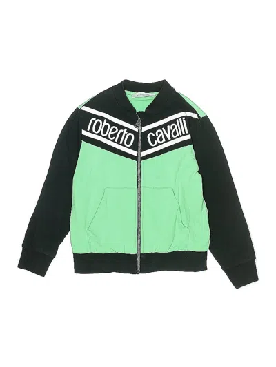 Pre-owned Roberto Cavalli Kids' Track Jacket In Green
