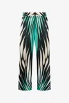 Roberto Cavalli Tropical Elegance Palazzo Pants In Multi