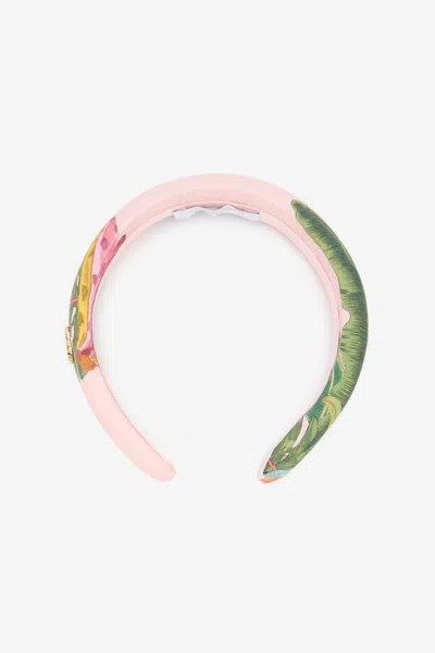 Roberto Cavalli Tropicana Print Headband In Multi
