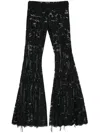 Roberto Cavalli Corded-lace Trousers In 05051 Black