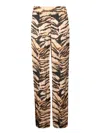 Roberto Cavalli High-waisted Tiger-print Trousers