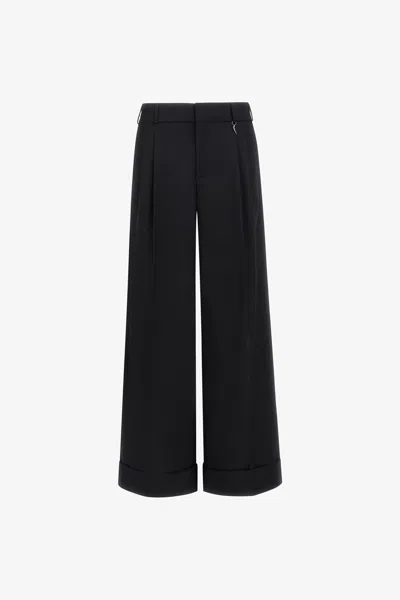 Roberto Cavalli Trousers With Fang Detail In Black