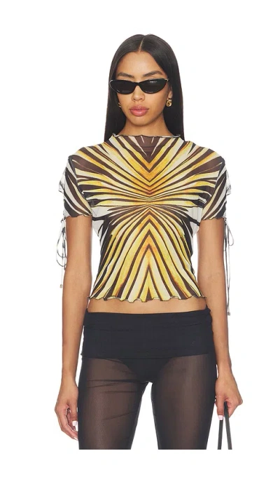 Roberto Cavalli T-shirt In Yellow