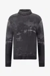 Roberto Cavalli Turtle-neck Wool Sweater In Black
