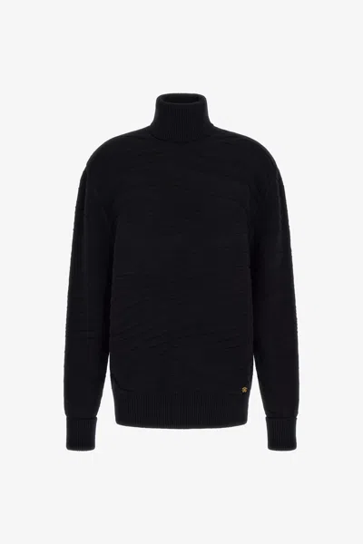 Roberto Cavalli Turtleneck Sweater In Black
