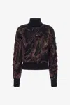 Roberto Cavalli Turtleneck Sweater In Black