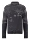 Roberto Cavalli Turtle-neck Wool Sweater In Black