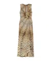 Roberto Cavalli Twisted Animal-print Dress In Multi