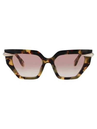 Roberto Cavalli Unisex Gradient Acetate Sunglasses - Src001m Style In Brown