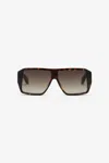 Roberto Cavalli Unisex Sunglasses In Shiny Brown/yellow H