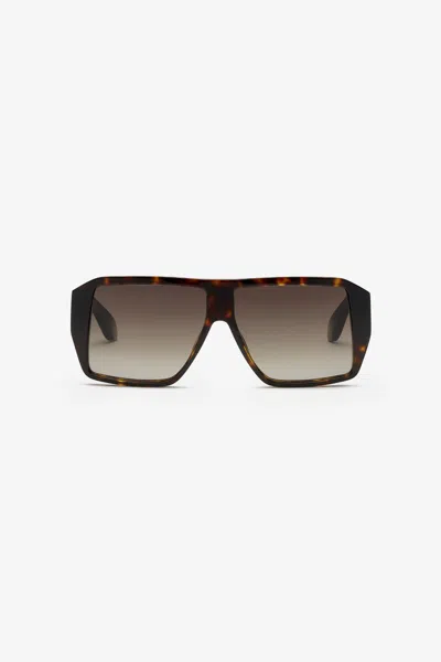 Roberto Cavalli Unisex Sunglasses In Shiny Brown/yellow H