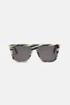 Roberto Cavalli Unisex Sunglasses With Fangs In Black/white