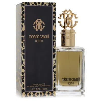 Roberto Cavalli Uomo Eau De Toilette Spray 3.3 oz - Perfectly Masculine Fragrance In Brown