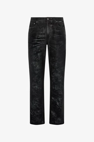 Roberto Cavalli Used-effect Pants In Black