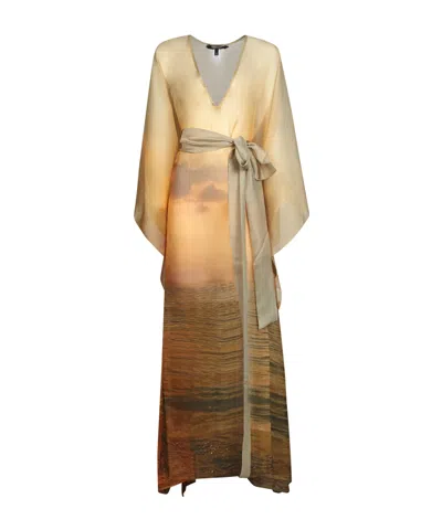 ROBERTO CAVALLI ROBERTO CAVALLI SUNSET MAXI KAFTAN