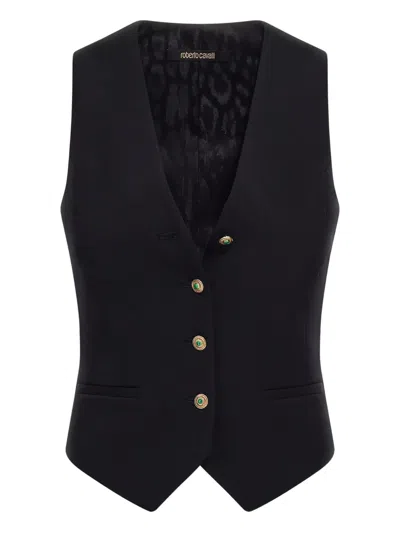 Roberto Cavalli Weste Mit V-ausschnitt