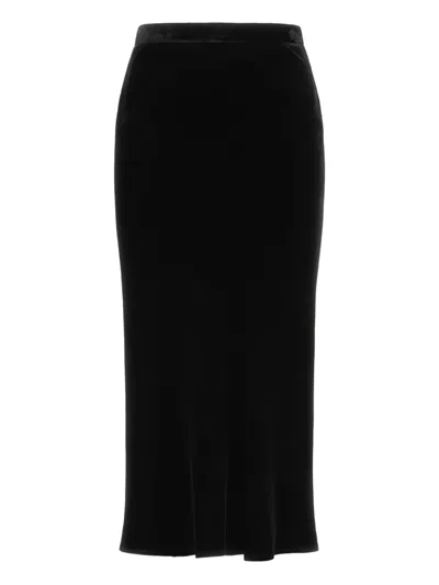 ROBERTO CAVALLI VELVET PENCIL SKIRT