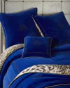 Roberto Cavalli Venezia Comforter In Petrol Blue