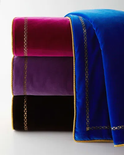 Roberto Cavalli Venezia Comforter In Purple