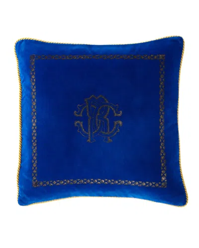 Roberto Cavalli Venezie Cushion In Blue