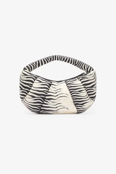 Roberto Cavalli Venezia Medium Bag In Black/white