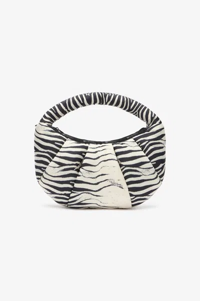 Roberto Cavalli Venezia Small Bag In Black/white