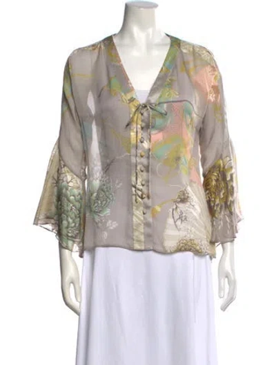 Pre-owned Roberto Cavalli Vintage 1906 Blouse In Pink