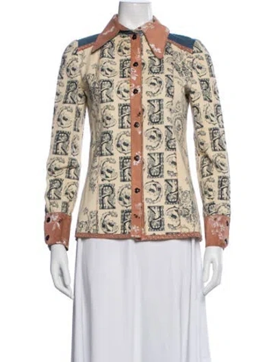Pre-owned Roberto Cavalli Vintage 1970's Jacket In Neutrals