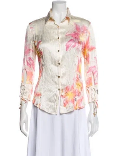 Pre-owned Roberto Cavalli Vintage 2000's Blouse In Multi
