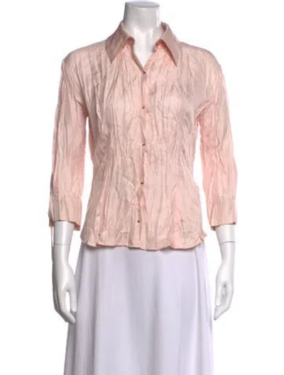 Pre-owned Roberto Cavalli Vintage 2000's Blouse In Pink