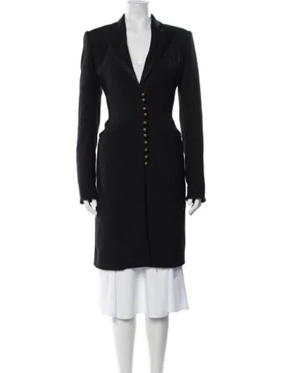 Pre-owned Roberto Cavalli Vintage 2000's Coat In Black