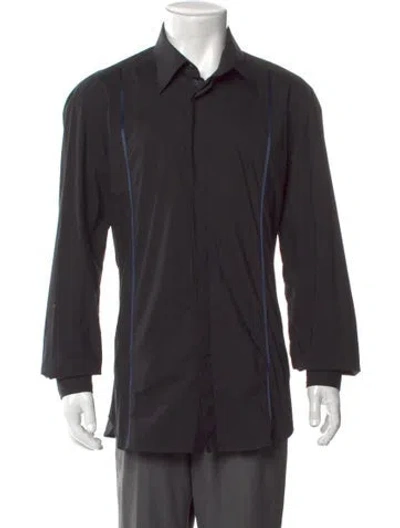 Pre-owned Roberto Cavalli Vintage 2000's Dress Shirt In Black