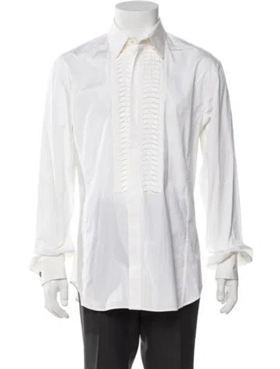Pre-owned Roberto Cavalli Vintage 2000's Dress Shirt In White