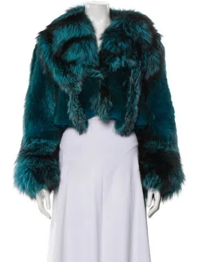 Pre-owned Roberto Cavalli Vintage 2000 Fur Jacket In Multi