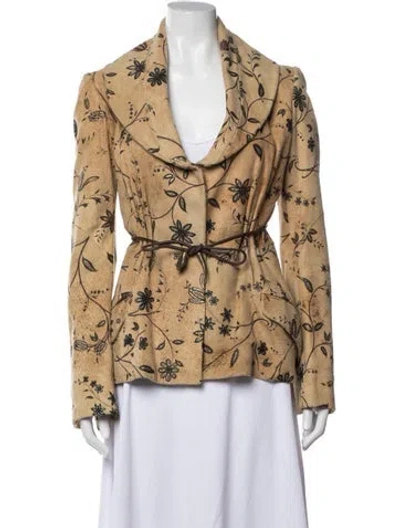 Pre-owned Roberto Cavalli Vintage 2000's Jacket In Neutrals