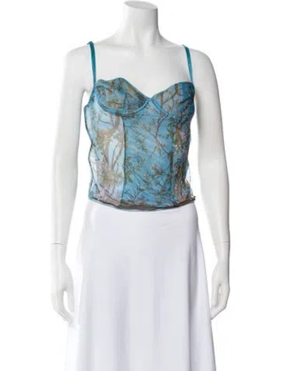 Pre-owned Roberto Cavalli Vintage 2000's Nightgown In Blue