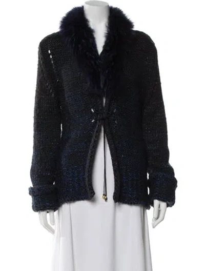 Pre-owned Roberto Cavalli Vintage 2000's Sweater In Blue