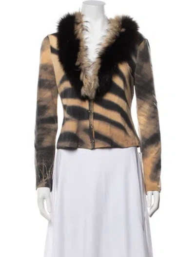 Pre-owned Roberto Cavalli Vintage 2000 Sweater In Brown