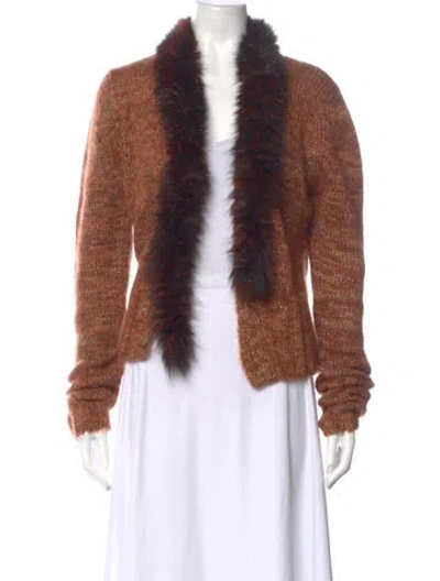 Pre-owned Roberto Cavalli Vintage 2000's Sweater In Orange