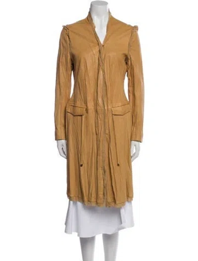 Pre-owned Roberto Cavalli Vintage 2000's Trench Coat In Neutral