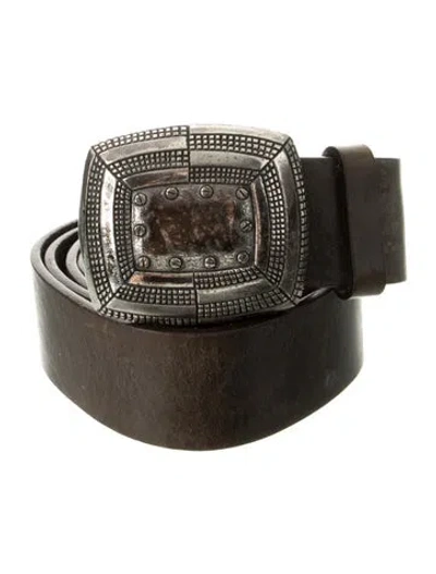 Pre-owned Roberto Cavalli Vintage 2000's Waist Belt In Brown