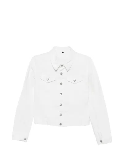 Pre-owned Roberto Cavalli Vintage 2000s Button Jacket In White