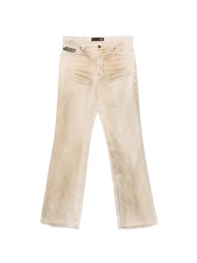 Pre-owned Roberto Cavalli Vintage 2000s Corduroy Trousers In Neutral