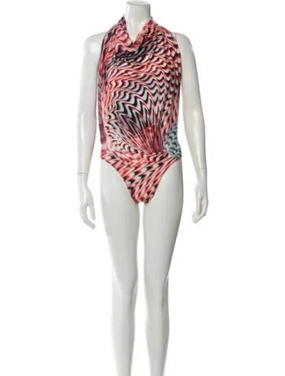 Pre-owned Roberto Cavalli Vintage 2001 Bodysuit In Multi