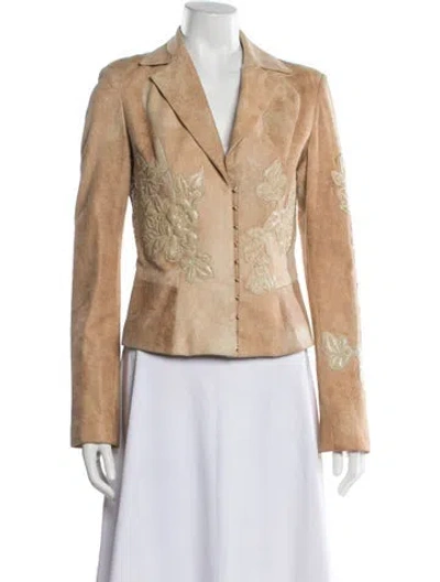 Pre-owned Roberto Cavalli Vintage 2002 Blazer In Neutral