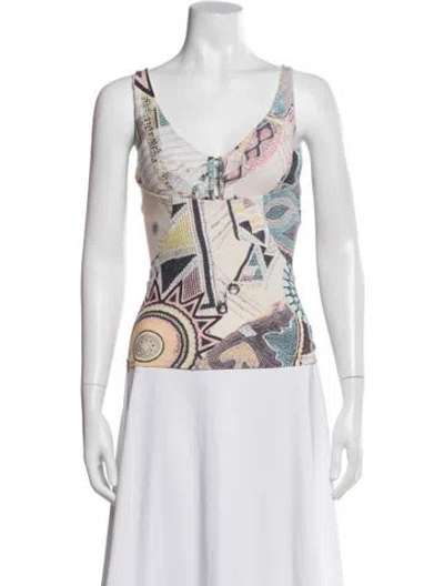 Pre-owned Roberto Cavalli Vintage 2002 Top In Pink